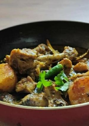 কড়াই চিকেন (kadhai chicken recipe in Bengali) রেসিপির প্রধান ছবি