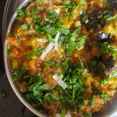 A picture of Baingan Bhartha.