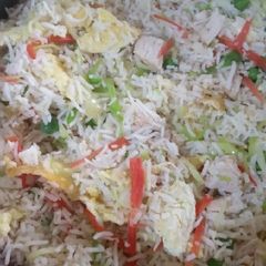 A picture of My favorite homemade fried rice...♥️ 🍽️🍝.