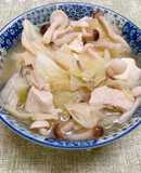 麻油嫩雞蔬菜豆腐湯