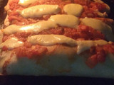 Canelones de espinaca y pollo