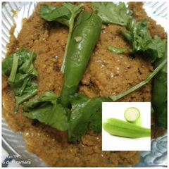 A picture of Bengali Recipe !! Bottle Gourd Peel Chutney !!.