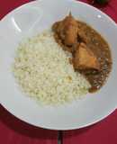 Slow cooked Authentic Andhra Curry & cauliflower rice(keto)