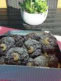 Nubes de chocolate y avena con fruta deshidratada