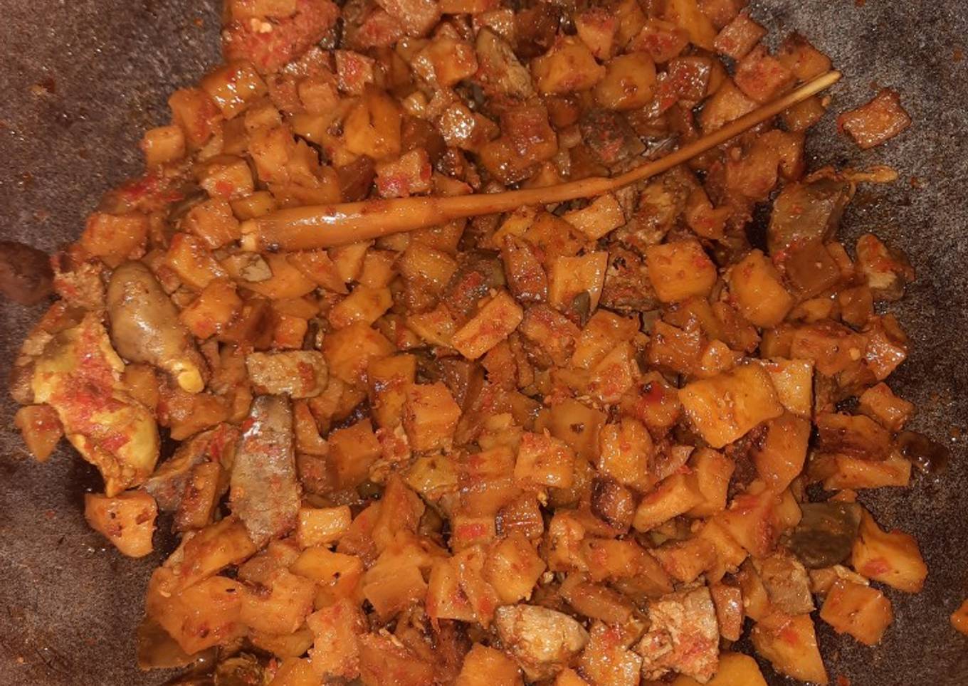 Sambal goreng kentang mix ati ampela