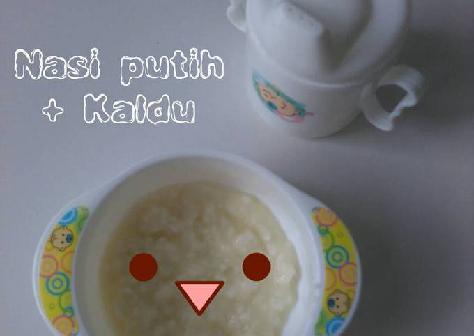 Nasi putih + Kaldu (MPASI 6M+)