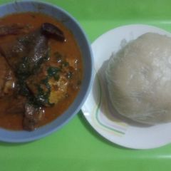 A picture of Ogbono Soup with Samvita.