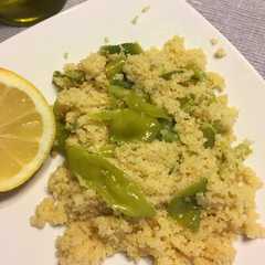 Foto di Cous cous con bottarga e friggitelli