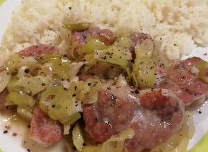 Una foto de Mollejas (Sweetbread) al verdeo