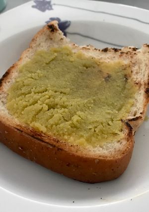 A picture of Homemade Coconut Jam (Kaya) with Toast.