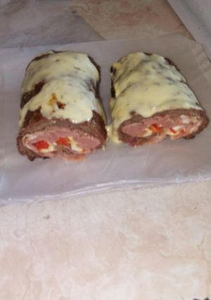 Una foto de Arrollado de carne picada