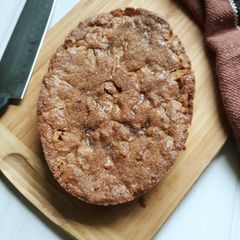 A picture of Wheat, Amaranth, Soya flour enriched Apple Cake.
