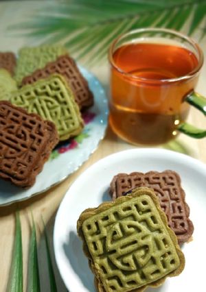 Foto resep Choco and Matcha Cookies(557)