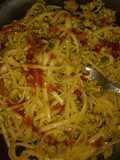 Revueltos de verduras con fideos