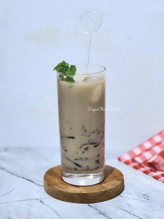 Foto resep Ice Thai Tea Grass Jelly