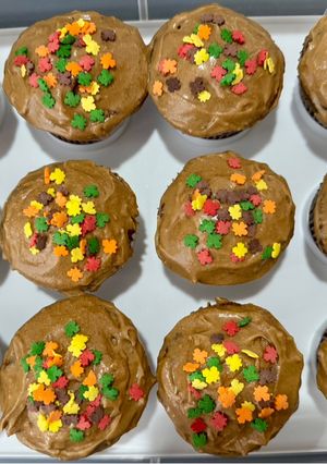 A picture of Mocha Chocolate Chips Banana Cupcakes.