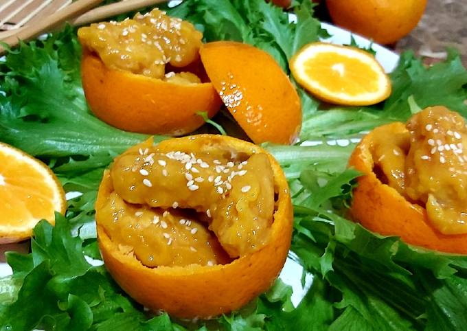Recipe of Eric Ripert Orange Chicken with fried rice