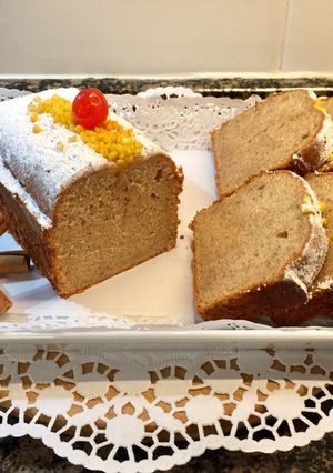 Una foto de Plumcake de plátano y canela