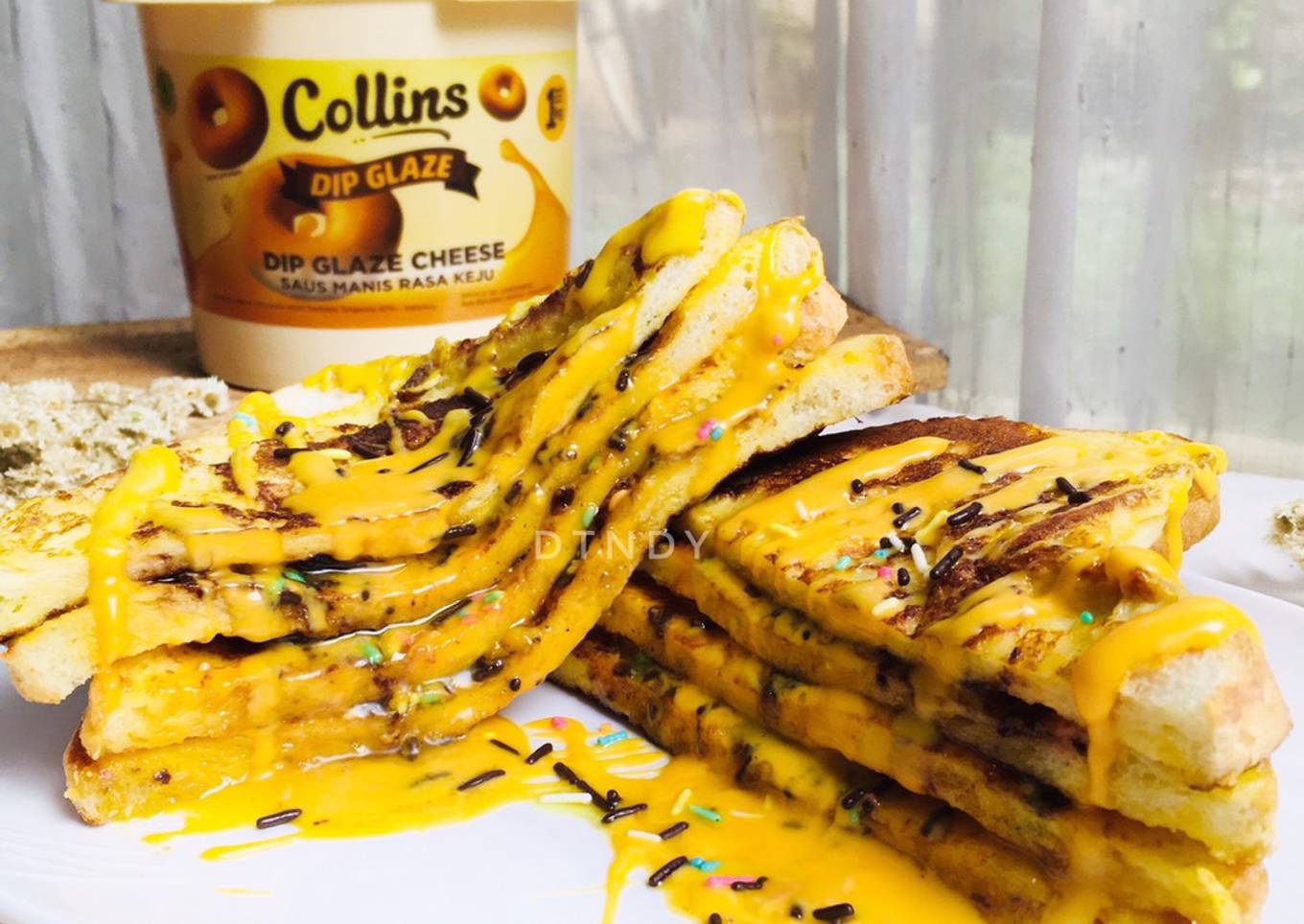 Cheesy Baked & Stacked French Toast