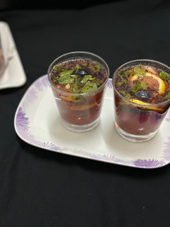 A picture of Blueberry mint lemonade.
