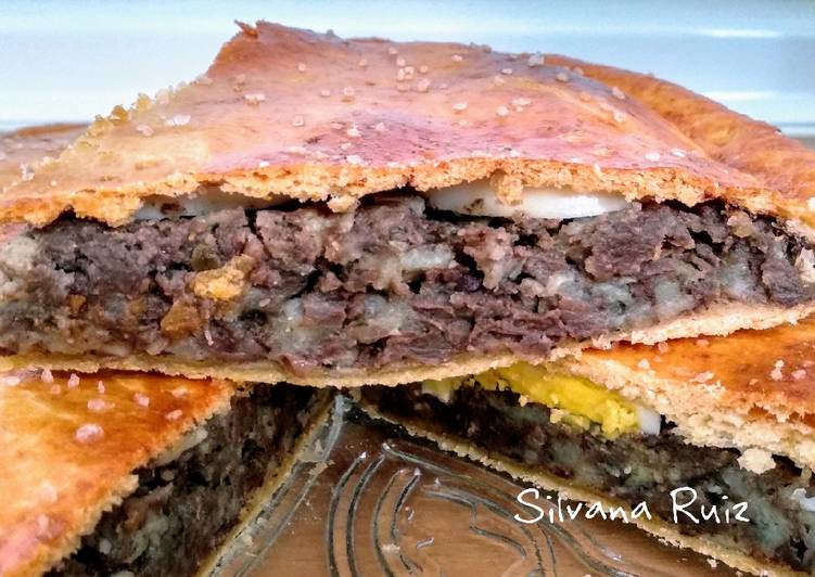 78.🥮Empanada de morcilla, patata, huevo🥔🥚y masa murciana