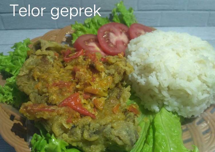 Resep Telor geprek, Sempurna