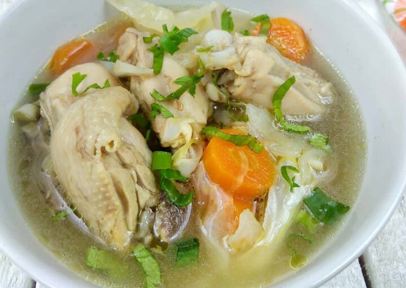 Sop ayam sederhana