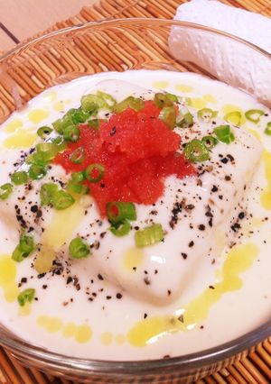 無糖豆漿 明太子 的食譜成品照片