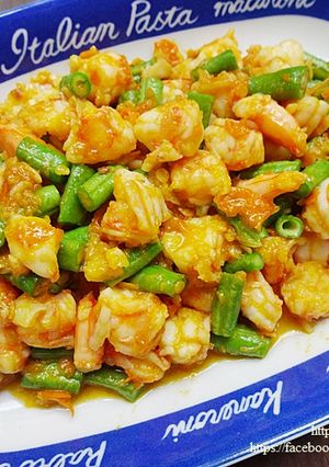 รูปของ กุ้งผัดพริกเหลือง