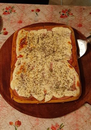 Una foto de Pizza