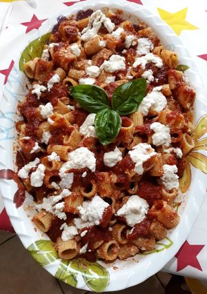 Foto di 🇮🇹 Mezze maniche alla ricotta di bufala con pomodoro 🇮🇹
