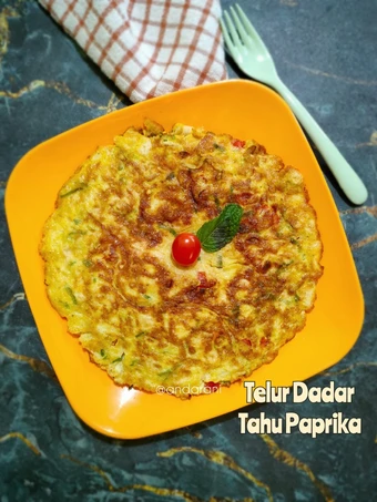 Cara Mudah Menyiapkan Resep Telur Dadar Tahu Paprika yang  Bikin Ketagihan Anti Ribet, Lezat