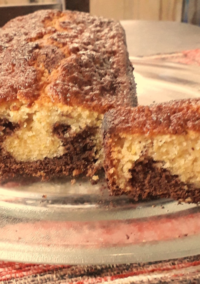 Una foto de Budín marmolado 🍫💕