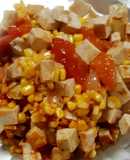 Giò xào ngô ngọt