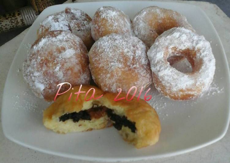Donat kentang isi coklat favorit krucils..