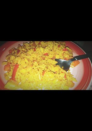 صورة لوصفة رز بالخضار لذيذ 😋