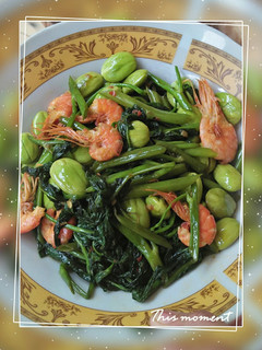 Foto resep Tumis Kangkung Terasi Udang Petai