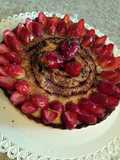 Pie de fresas