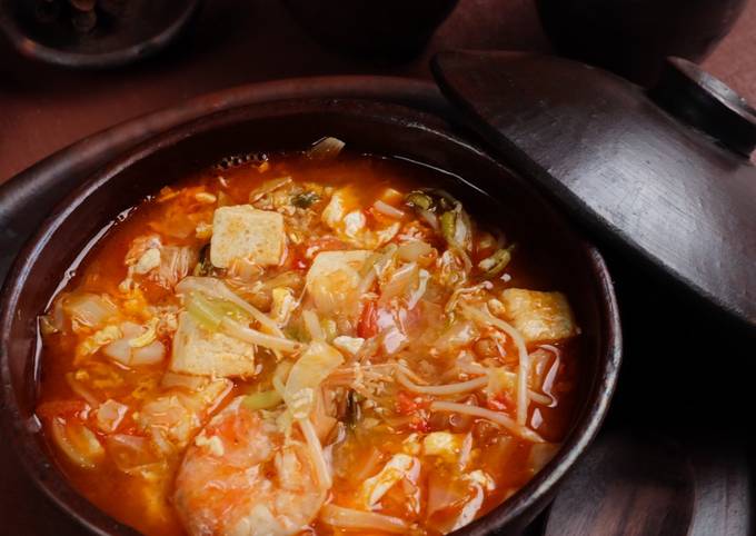 Resep Sup Tahu Pedas Ala Korea Oleh Lis Achmady Cookpad