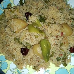 White pulao A picture of White pulao.