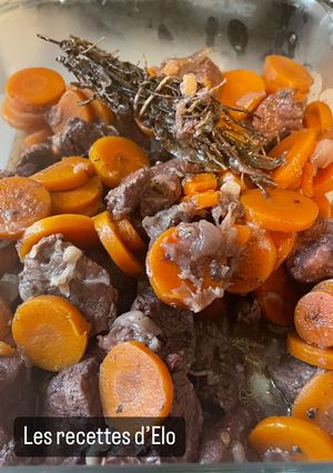 Une photo de Bœuf carottes au cookéo