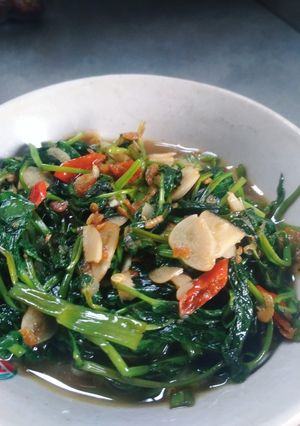 Foto resep Tumis kangkung ebi kering