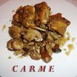 Conejo en adobo con setas