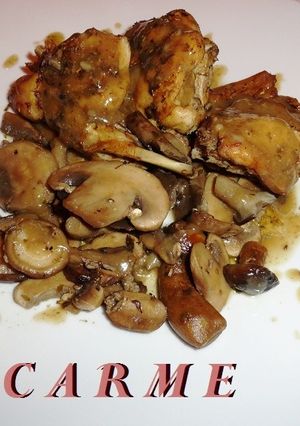 Foto principal de Conejo en adobo con setas
