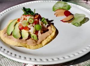 Una foto de Ceviche de coliflor