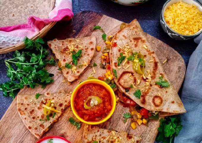 Vegetable quesadilla