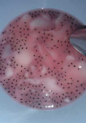 Foto resep Es degan ria biji selasih