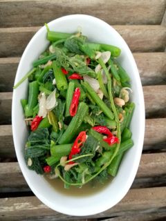 Foto resep Tumis Pucuk Labu dan Udang Rebon