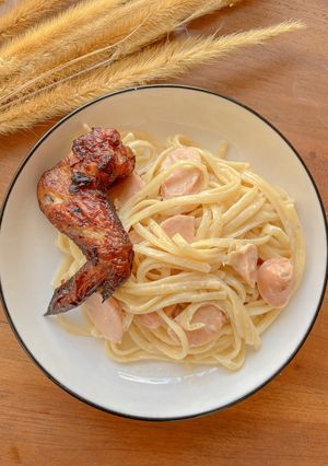 Foto resep Fettucine carbonara