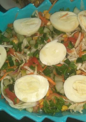 Nigeria vegetables salad ainihin hoton girkin